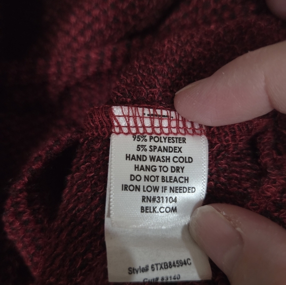 New Directions Burgundy Cowl Neck Women's Sweater Size 3X - Picture 10 of 12